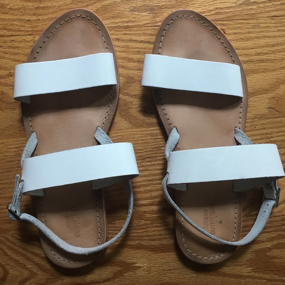 White Urban Outfitters sandals